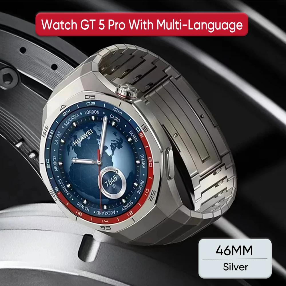 Huawei WATCH GT 5 Pro Smartwatch GT5 Pro Llamada telefónica Bluetooth Pulsera inteligente de pantalla completa personalizada Batería de larga duración de 14 días