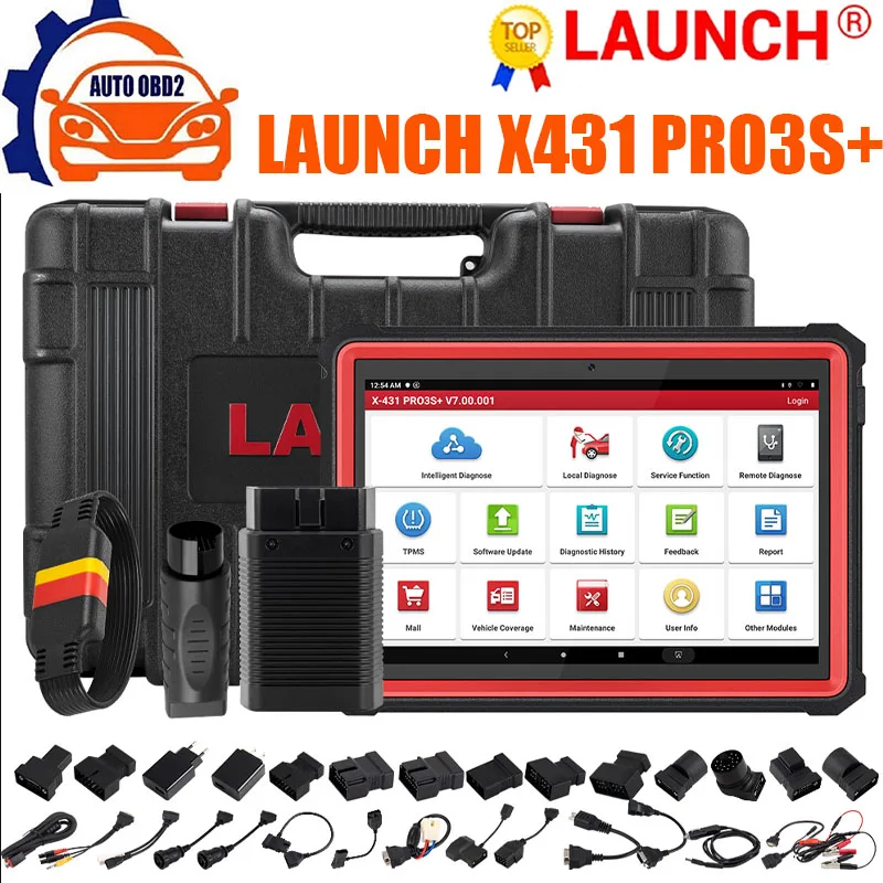 

LAUNCH X431 PRO3S+ OBD2 Car Diagnostic Tools Auto Full System Scanner 31 Reset Active Test Coding Reset Update of X431 V PRO 4.0