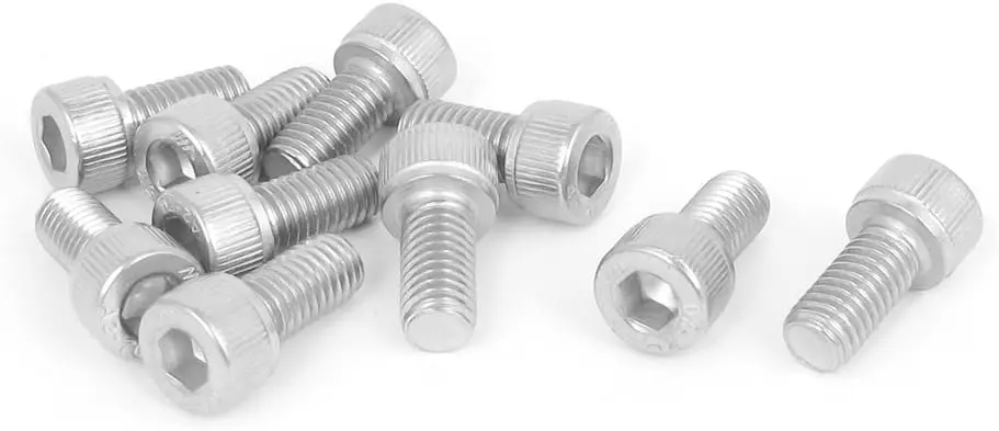 

Keszoox M8x16mm 304 Stainless Steel Hex Key Socket Head Cap Screws 10pcs
