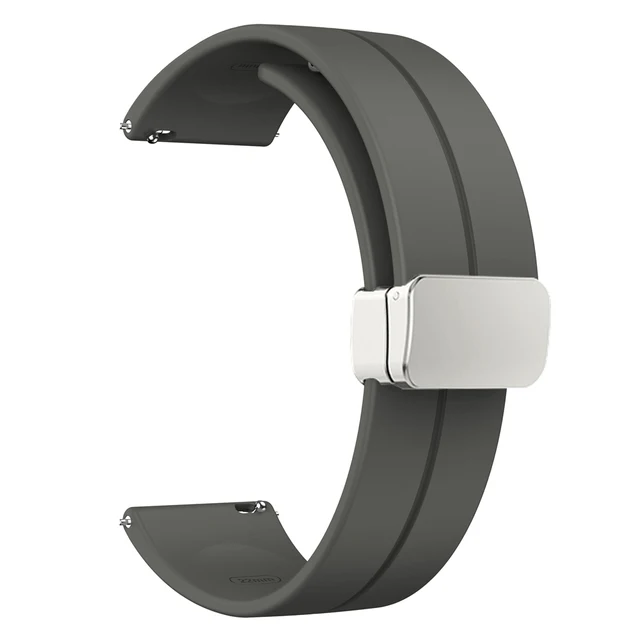 Silicone Magnetic Smartwatch Band - 20mm/22mm
