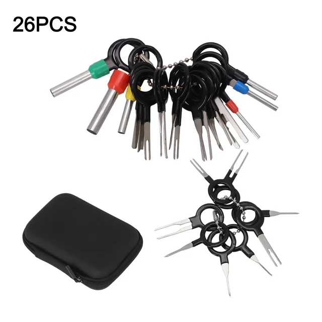 41/26 Pin Car Terminal Removal Kit Ejector Wire Extractor Terminal Removal Connector Puller Tool Terminal -Plug Repair Tools 4