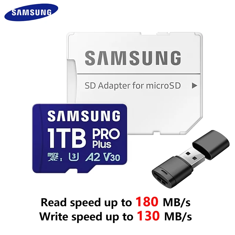 SAMSUNG Memory Card 128GB 256GB U3 A2 Micro SD Card 512GB 1TB PRO