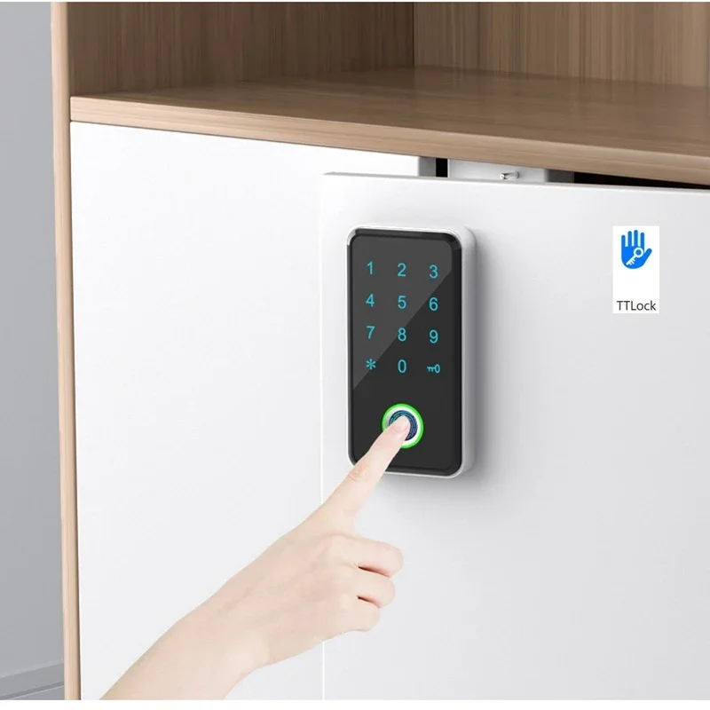 TTLock Bluetooth APP Password Drawer Lock Cabinet Lock GYM Bathroom Electronic Digital Locker Wooden Smart Fingerprint