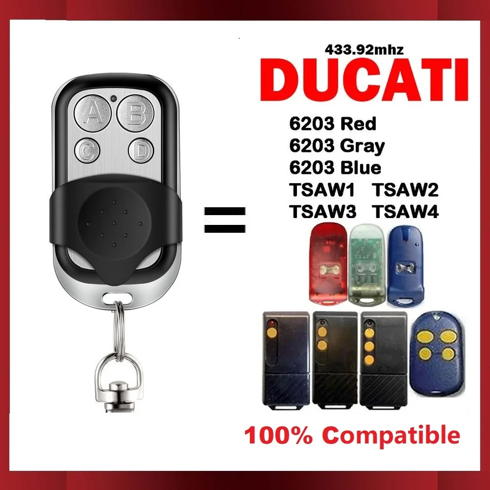 DUCATI ALLDUCKS 6203 Remote Control 433mhz Copy Gate Garage Door DUCATI 6203 433.92mhz Fixed Code Transmitter Key Fob