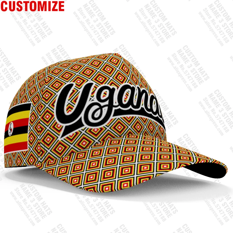 POOEDSO Uganda Flag Baseball Cap – Adjustable Duck Bill Hat, Unisex Fashion Solid Color!