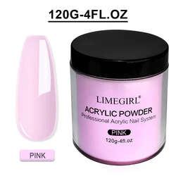Acrylic Powder Nail Art Set - 3 Color Collection (Clear, Pink, White) for Manicure Design and Decoration (Pink)