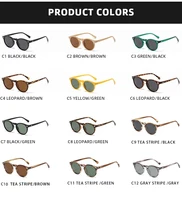 Nouvelles lunettes de soleil polarisées rétro hommes femmes mode petites lunettes de soleil rondes pour homme femme littéraire Vintage nuances lunettes de conduite 5