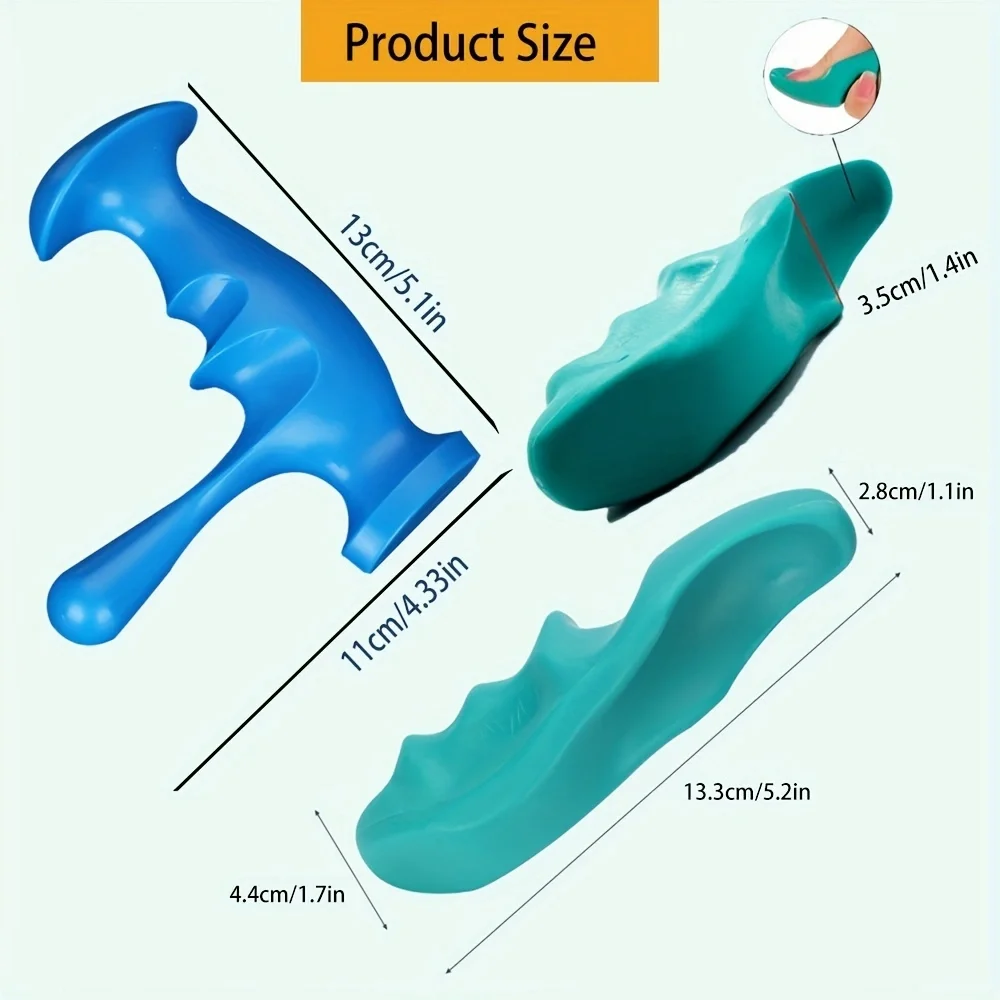 Finger Pressure Press Trigger Point Thumb Saver Massager Massage Tool for Lymphatic Drainage Muscle Relax Care Manual Massager