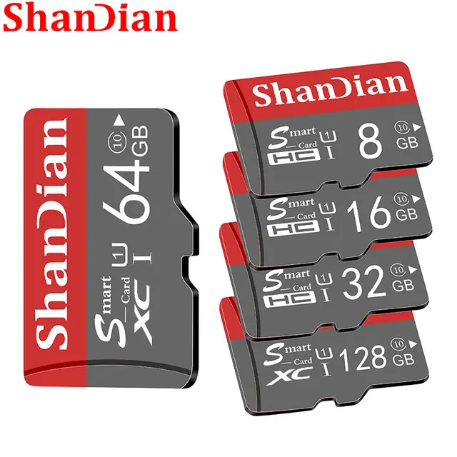 High Speed Smart SD Card 128GB Free SD Adapter Memory Card 64GB Camera TF Cards 32GB Tachograph Storage Devices 16GB 8GB 6