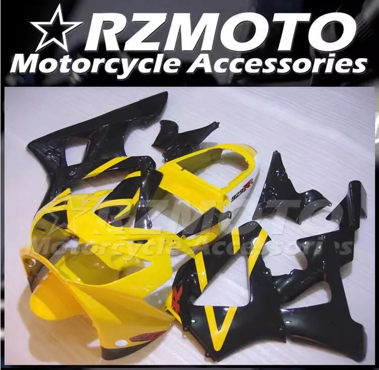 

Литьевая пресс-форма, новый комплект обтекателей из АБС-пластика для мотоцикла HONDA CBR929RR 2000 2001 00 01 CBR929, комплект обтекателей черного и желтого цвета на заказ