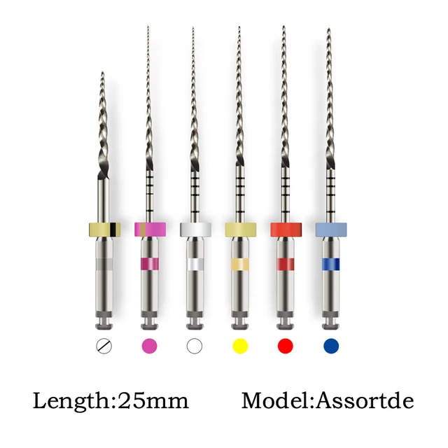 Enhanced Dental Endodontic NiTi File System for Effective Treatment - 6 Pieces/Box
