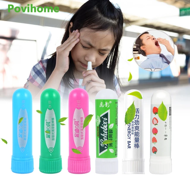 Inhalador Nasal para aliviar la Sinusitis, rinitis, crema refrescante fría,  aceite esencial de hierbas naturales, menta, apósito Nasal Original -  AliExpress