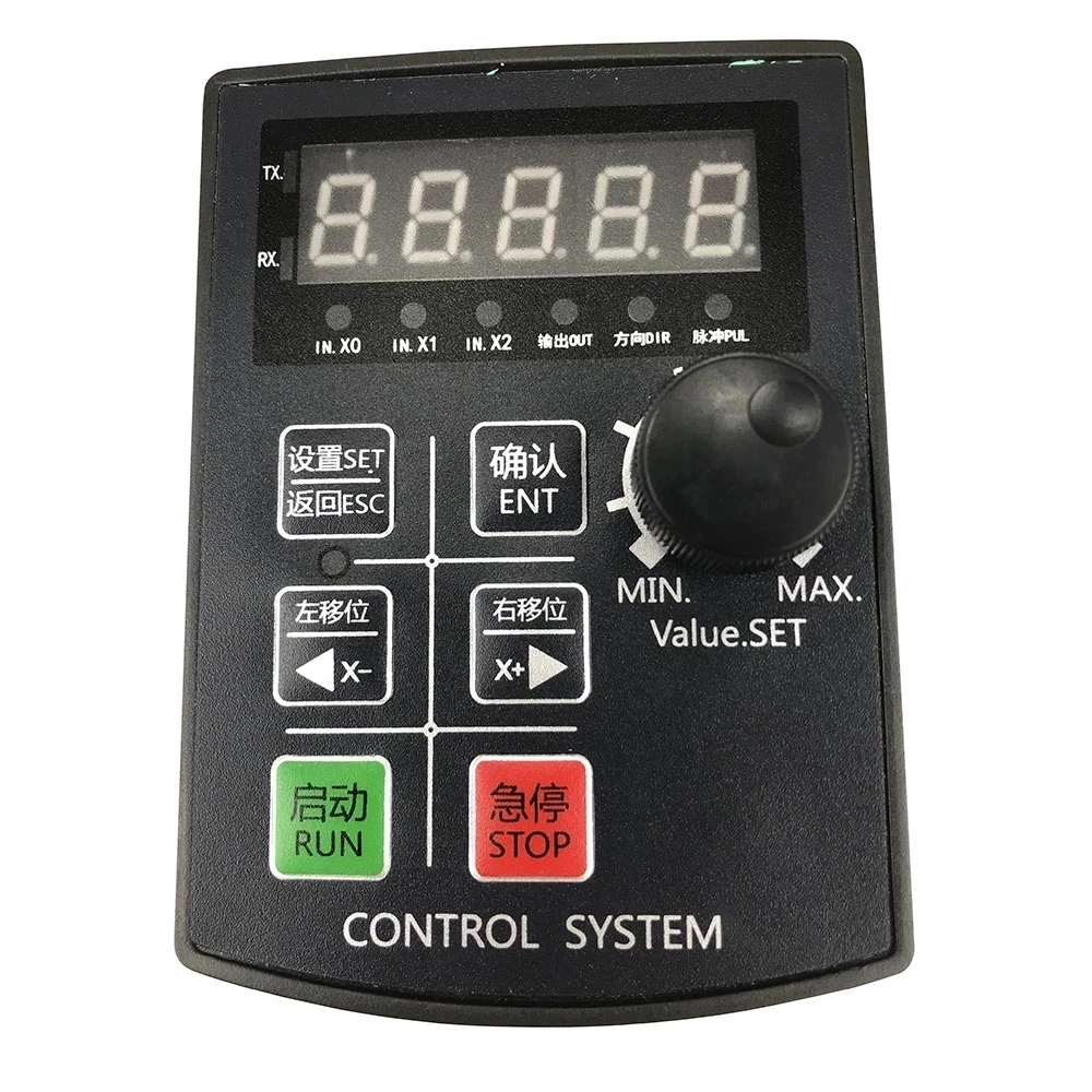 

Pulse generator stepping servo motor controller knob speed regulation start emergency stop zero return limit two-phase