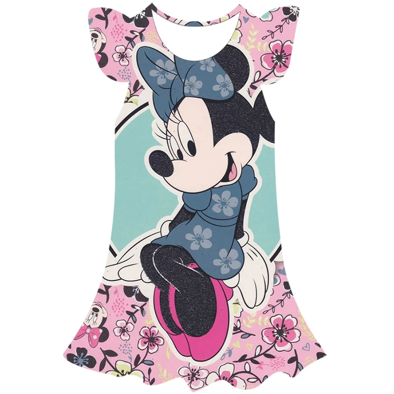 Niñas Mickey Minnie dibujos animados ratón princesa vestido niños disfraz  3D Mickey Fancy 2-8 años cumpleaños fiesta vestido niño ropa 20234T Gao  Jinjia LED