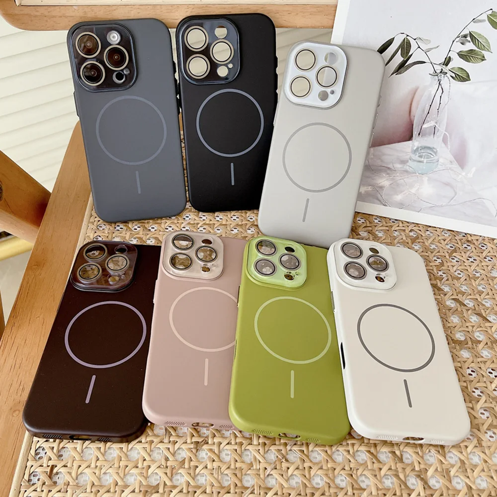 Premium Glass Lens Protector with Shock-Resistant Matte Finish for Wireless Charging Phone Case