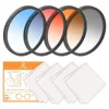 Gradient Gnd Filter 55 62 67 72 82 mm Gradient Red Orange Blue Grey For Camera Canon Lens M50 600d Nikon D5100 D5600 Sony A6000 3