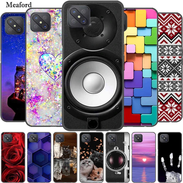 For OPPO Reno 4Z 5G Case Reno4Z Silicone TPU Bumper Soft Phone Cover For OPPO  Reno 4 Z 5G Cases Cartoon fundas Reno4 Z 5G Coques