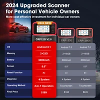 LAUNCH CRP123i V2.0 ABS SRS Transmission Engine Scan Tool OBD 2 Reader Throttle/Oil Reset/SAS reset Lifetime Free WiFi Update 2