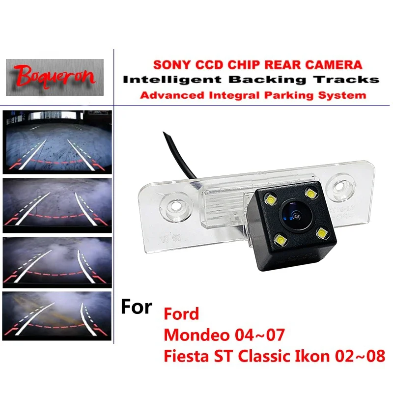 

for Ford Mondeo Fiesta ST Classic Ikon 02~08 CCD Car Backup Parking Camera Intelligent Tracks Dynamic Guidance Rear View Camera