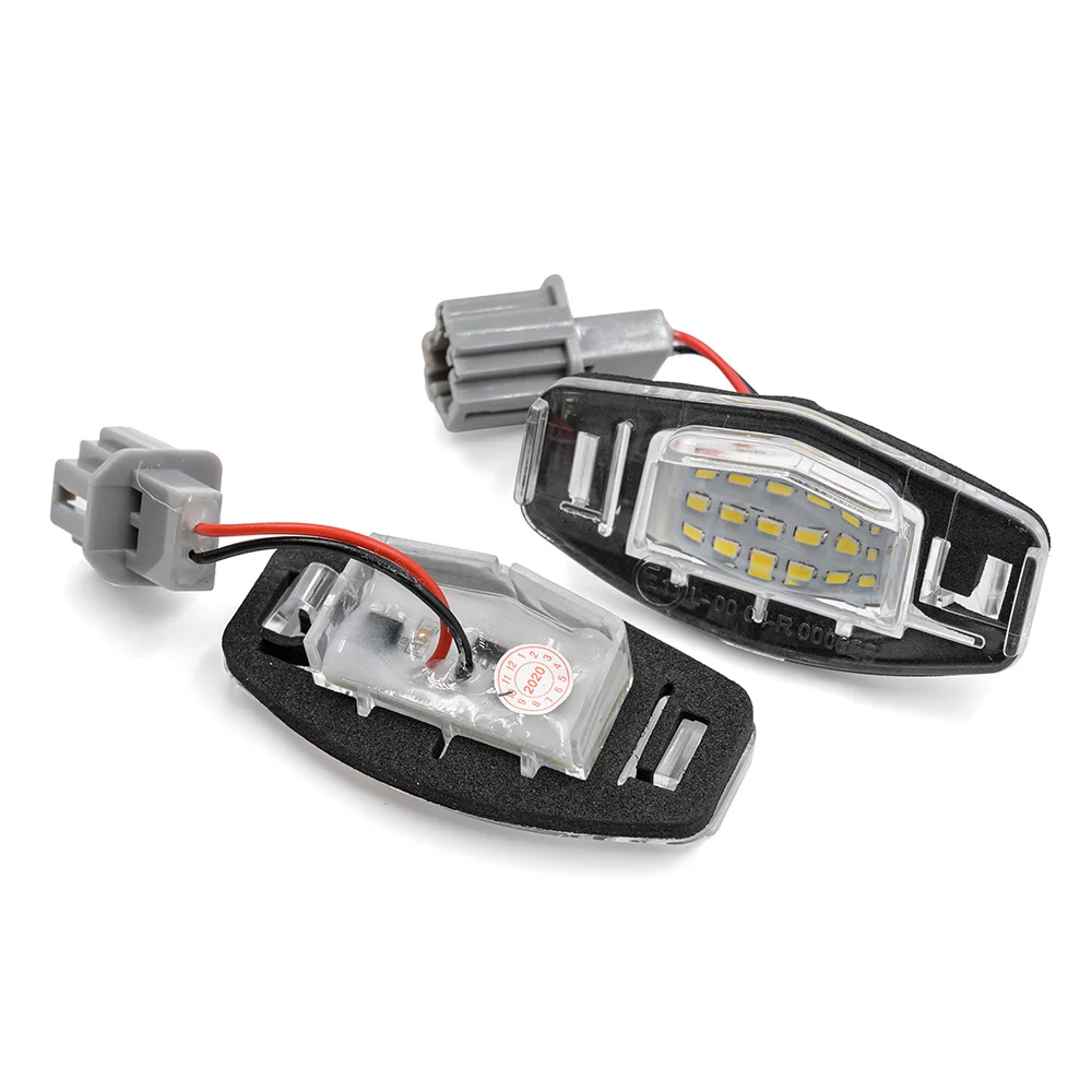 2pcs White LED license Number License Plate Lamp For Honda Civic