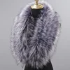 Large Faux Fur Collar Fashion Fluffy Trim Strip Winter Warm Plush Fake Collar Scarf For Parkas Down Coat DecorShawl Wrap Scarves 3