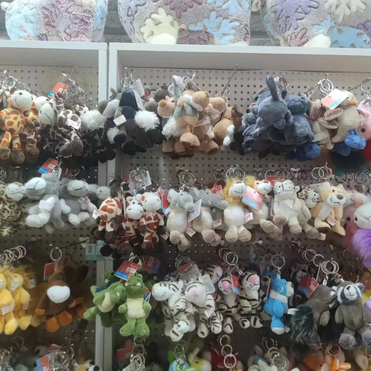 Animal Plush Toy Key Clip Hook Pendant Multi-Designs Owls lions zebras Sweet Horse Panda