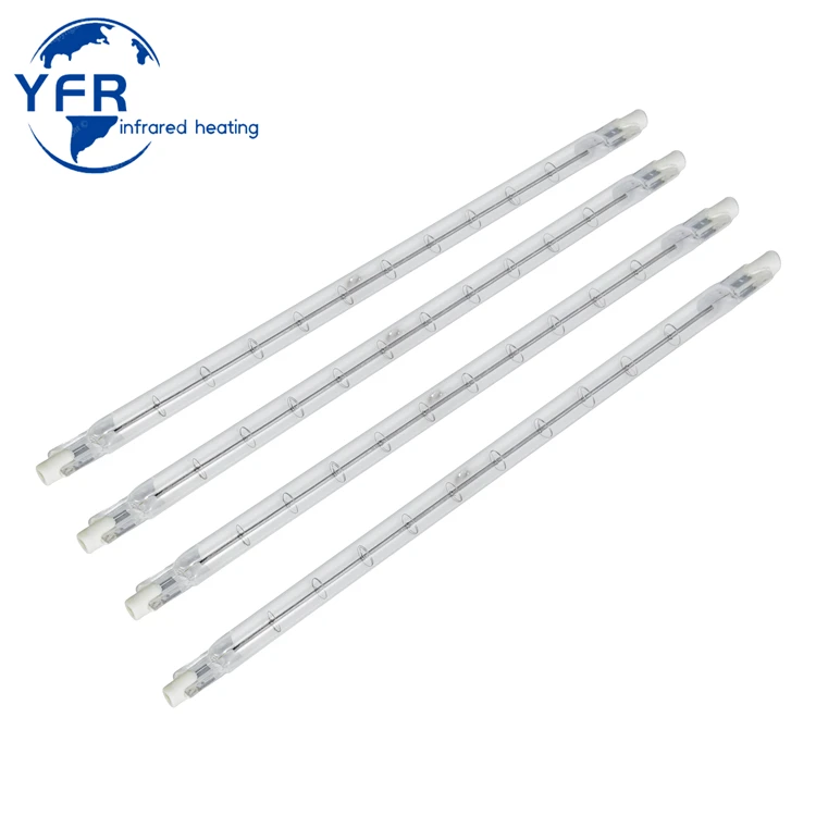Halogen infrared heating lamp 1200W 230V Suitable for food heating and industrial drying, it provides uniform heat distribution.