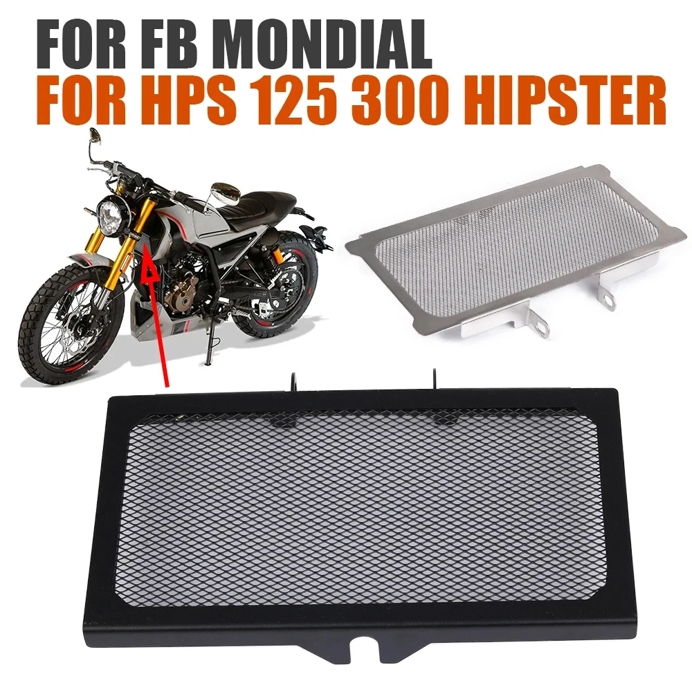 

Radiator Grille Guard Cover For FB Mondial HPS 300 HPS 125 Hipster HPS125 HPS300 Motorcycle Accessories Grill Protector Net Mesh