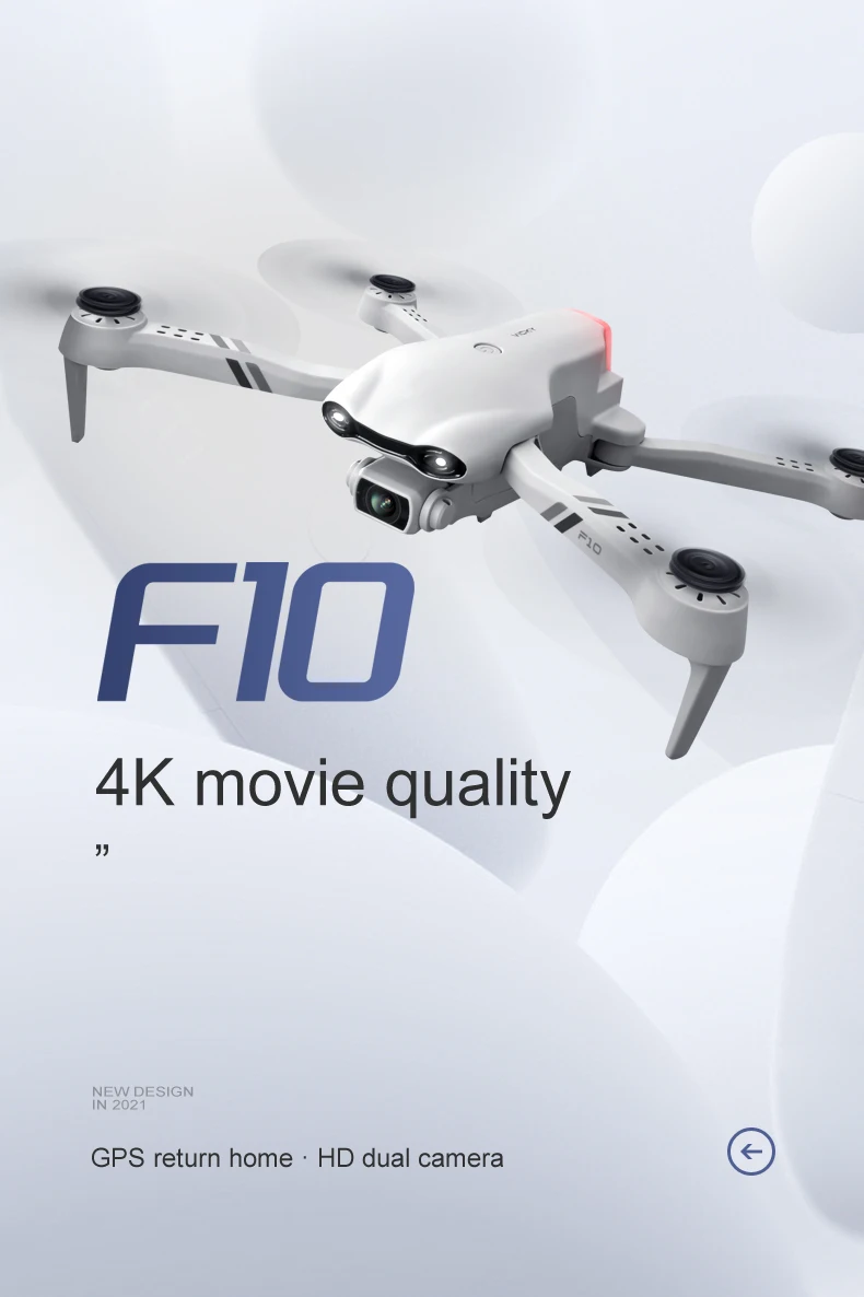 Description Picture 5 of item4K HD Dual Camera with GPS 5G WIFI Wide Angle FPV Real-time Transmission RC Distance 2km Professional Drone