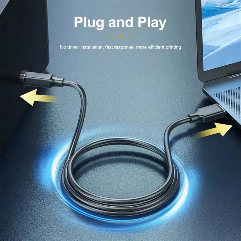 High-Speed USB to USB B 2.0 Printer and Scanner Cable