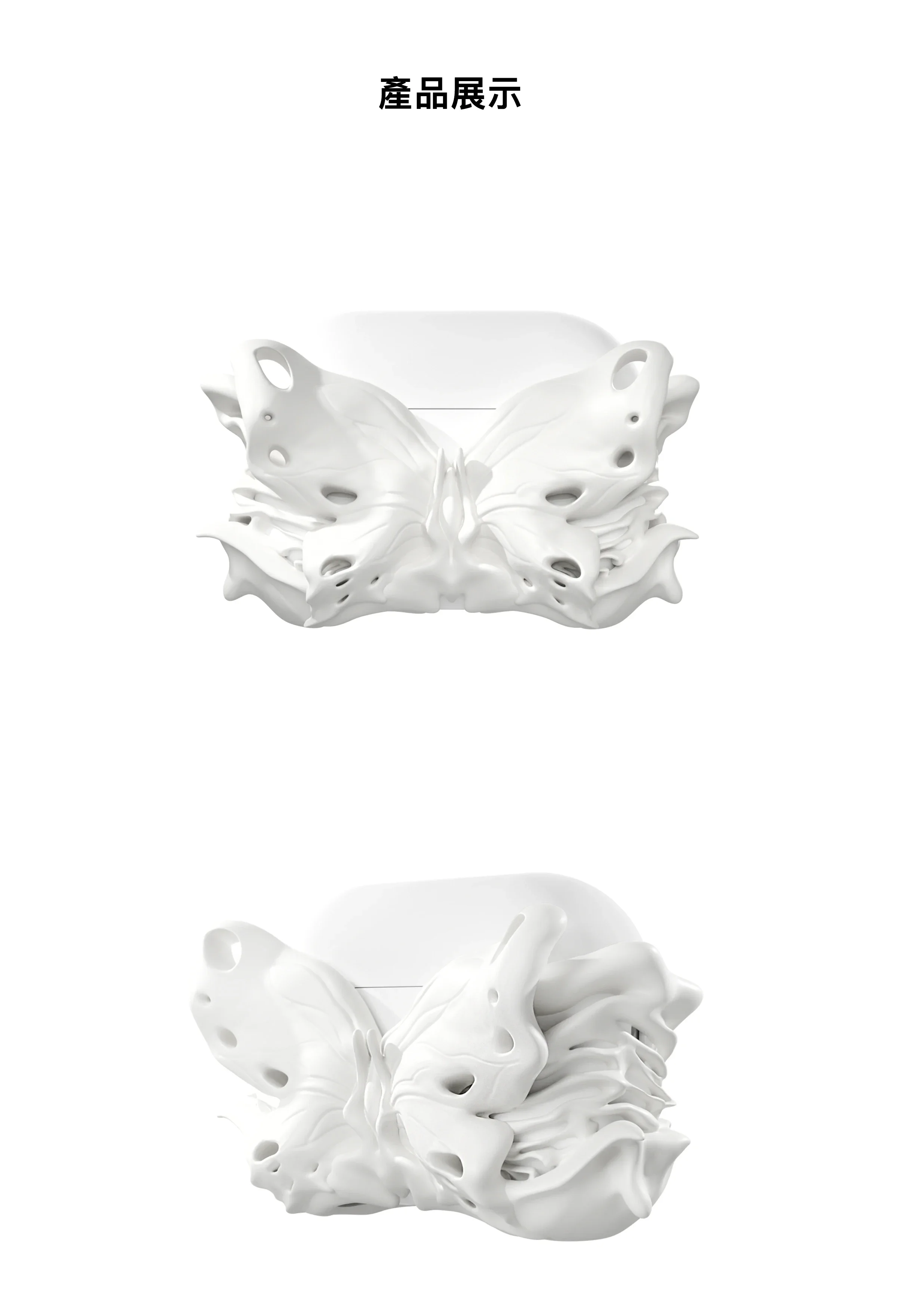 3D Butterfly Art AirPods Case Artistic Silicone Design