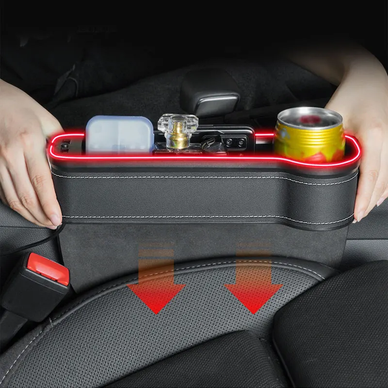 Car Storage, Wireless Charging All in 1 Car Seat Gap Storage Box Super Fast Charge  Car Organizer Seat Crevice Filler Box Car Organisers (Color : Wireless  charge) : : Baby Products