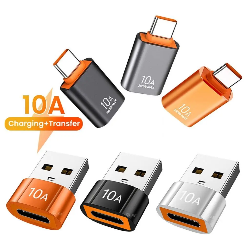 OTG Adapter USB To Type C Converter Transmission USB 2.0 Type C To Adapter Mini Metal Shell Fast Charging
