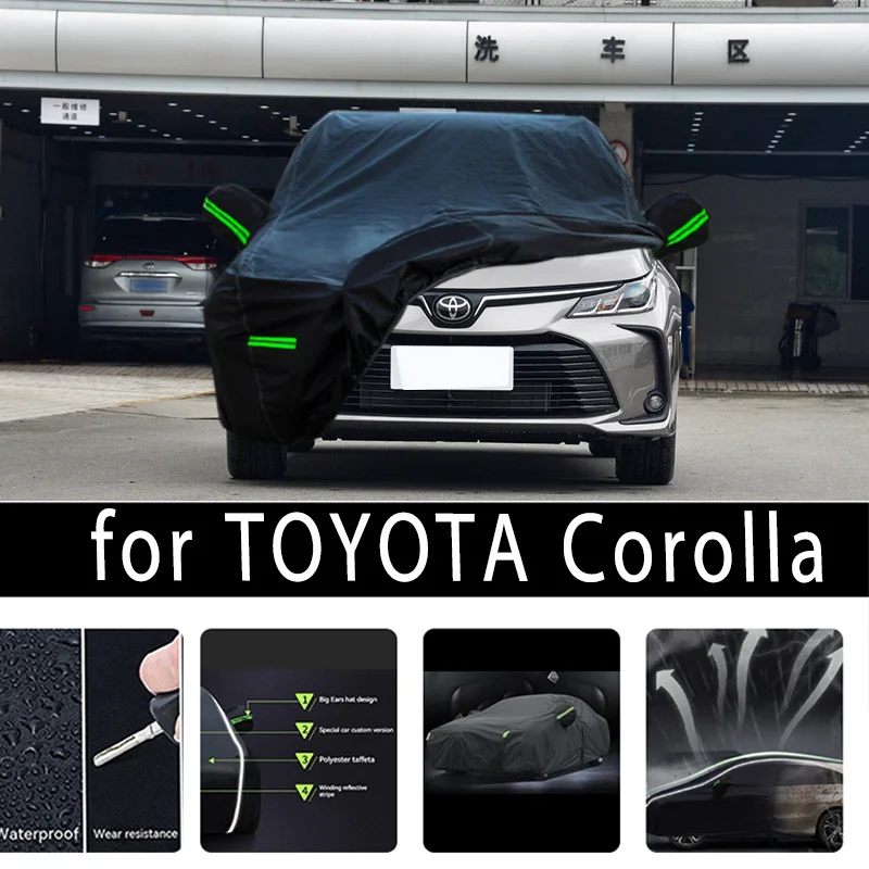 

For TOYOTA Corolla Protection Full Car Covers Snow Cover Sunshade Waterproof Dustproof Exterior Car accessories