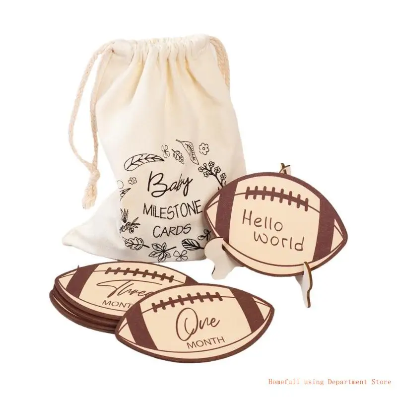 Baby Announcement and Milestones Markers Cards Set for Monthly Photo Memory