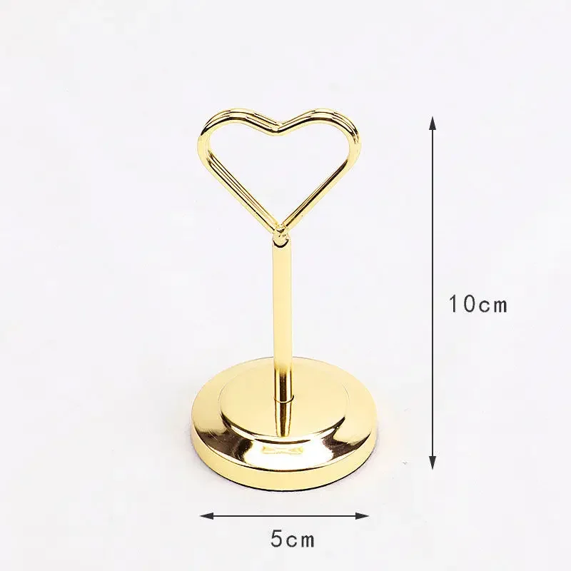 Stylish Stainless Steel Place Card Holders for Weddings, Banquets, and Special Events-Durable & Elegant Decor