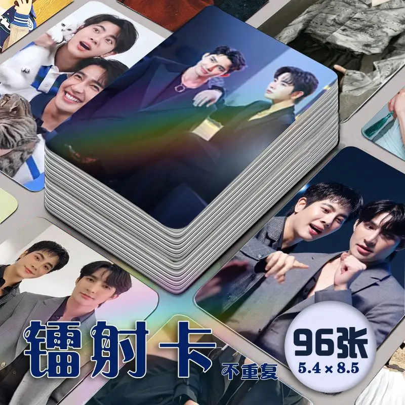 EarthMix Couple Laser Mini Card Wallet Small Cards 96pcs Thail Star Fanmade Collection Birthday Gifts