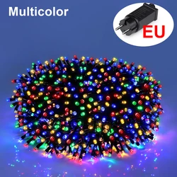 Enchanting LED Fairy Lights - Waterproof String Garland for Festive Indoor & Outdoor Decor (Multicolor - EU Plug)
