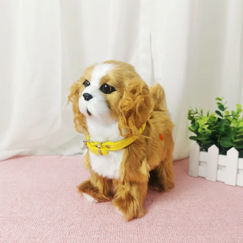 Robot Dog Cat Toys Electronic Plush Puppy Sound Control Teddy Walk Bark Nod Music Touch Control Robotic Animal Pet