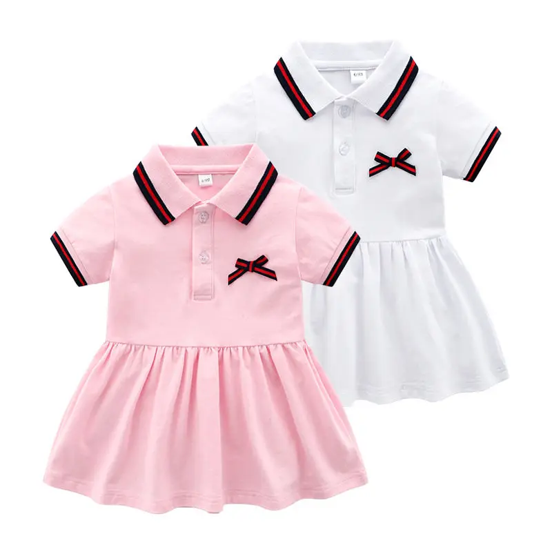 

Short Sleeve Infant Princess Dress 0-24 Month Baby Girl Dress Summer Cotton Newborn Clothes