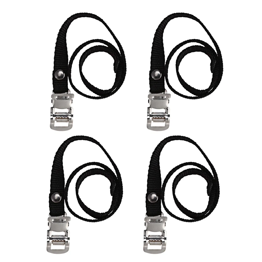 

4pcs Feet Strap Pedal Straps Toe Clips Straps Tape for Fixed Gear Bike