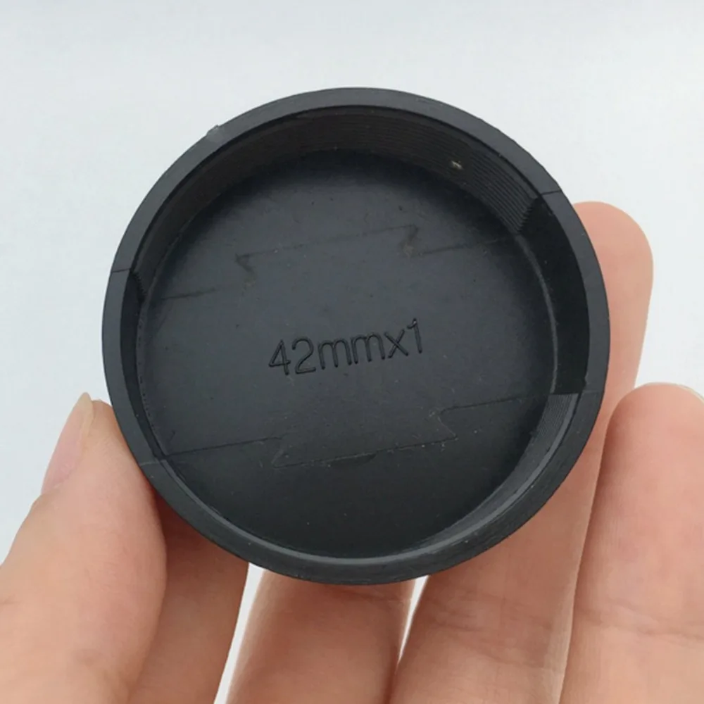 새로운 42mm 후면 렌즈 캡 플라스틱 스크류 캡 커버 방진 M42 렌즈 커버