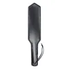 Black leather  paddle Whip Rhombic Head 2
