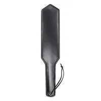 Black leather  paddle Whip Rhombic Head 2