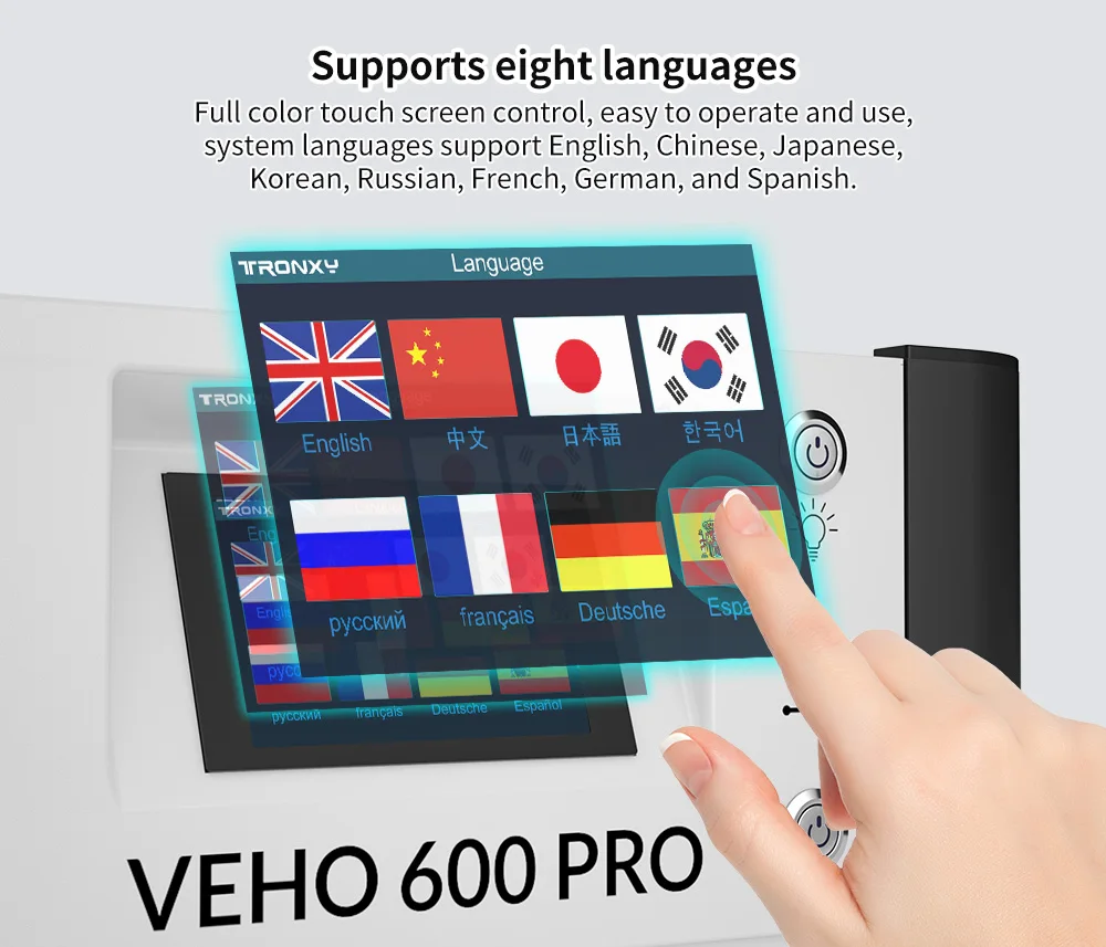 S817ba4778980449588f173ede61954f0U Nowa aktualizacja z Tronxy VEHO 600 Pro duże 3D z napędem bezpośrednim i zestaw do drukarki profesjonalne drukarki 3D o wymiarach 600x600x600mm