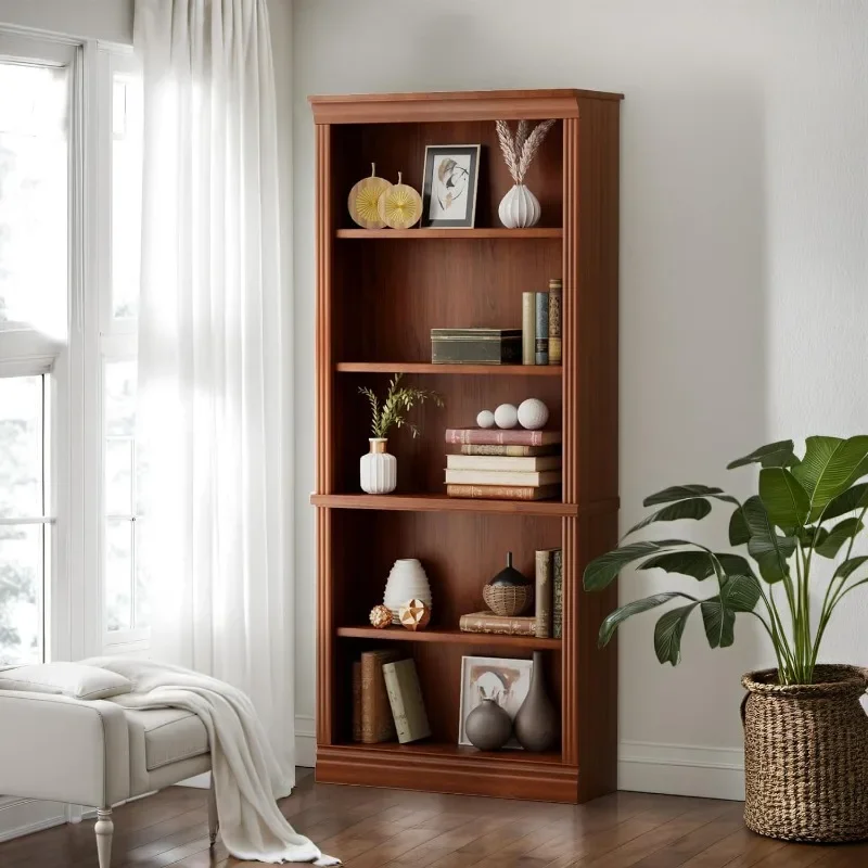 Description Picture 4 of itemBookcase Bookshelves, 5-Shelf Tall Bookcase 72" Wood Open Display Floor Bookshelf, Large Storage Organizer