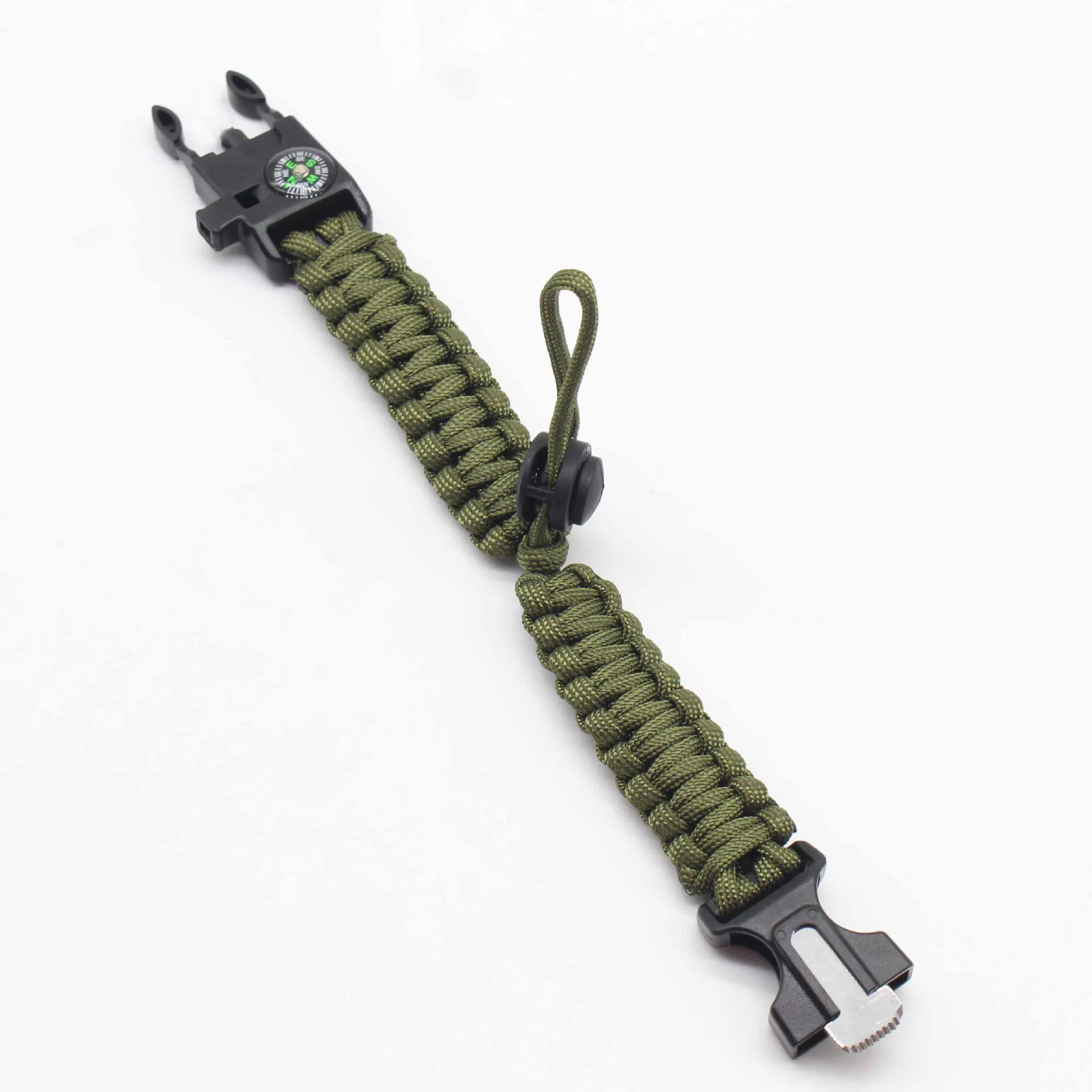 Paracord Rope Braided Paracord Paracord Accessories Paracord Bracelet Outdoor Accessories Paracord Bracelet Accessories 10 Colors Adjustable Survival Paracord Bracelet Emergency Braided Rope Weaving Cord For Camping Hiking Outdoor Accessories