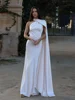 Ribbon Hanging Neck Long Dresses Slanted Shoulder Lace Up Backless Silky Satin Temperament Slim Fit Halter Woman Fishtail Dress 3