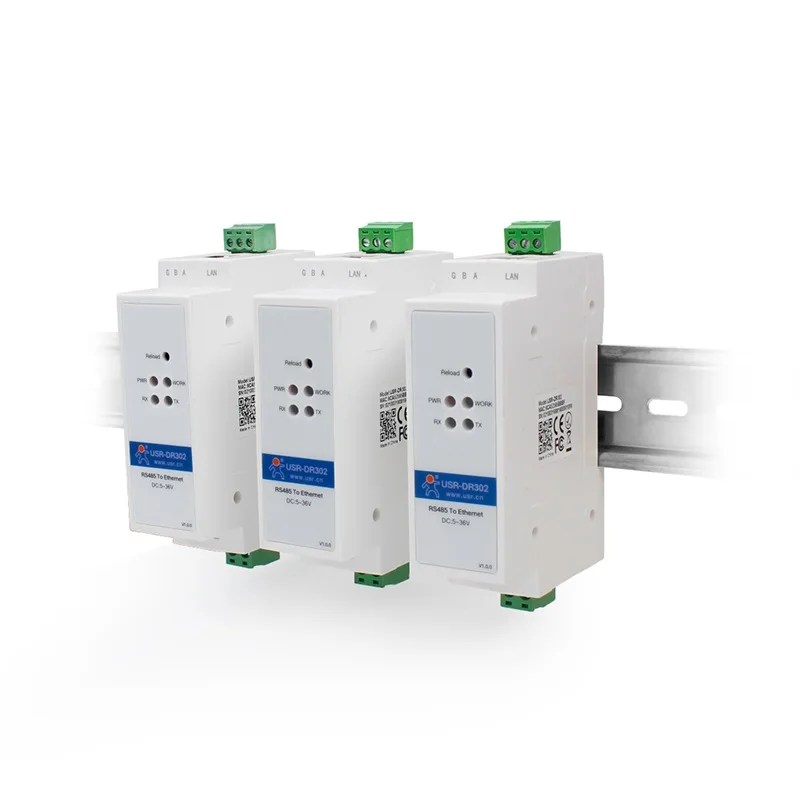 USR-DR302 USR-DR301 Din Rail Modbus RTU a TCP RS485 o RS232 convertitore server dispositivo seriale a Ethernet