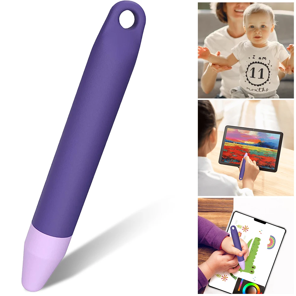 Kid-Friendly Stylus Pens Anti-Rolling Universal Touch Screen Capacitive Stylus Stylus Pen Pencil for iPad for  Fire Kids